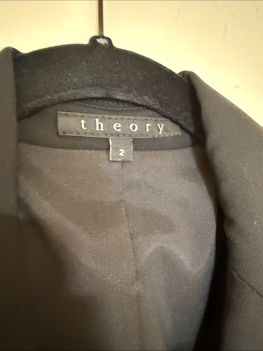 Theory Black Single-Button Blazer - Picture 2 of 4